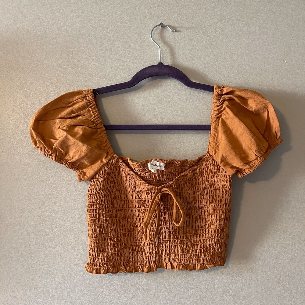 Cotton Candy LA Burnt Orange Top